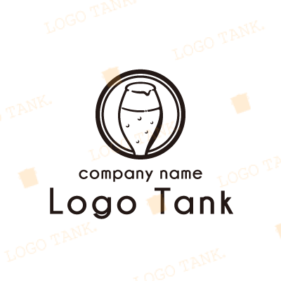 冷えたビールをイメージしたロゴ