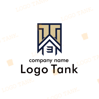 建物をコーティングのロゴ
