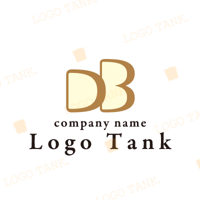 パンをイメージした「DB」のロゴ