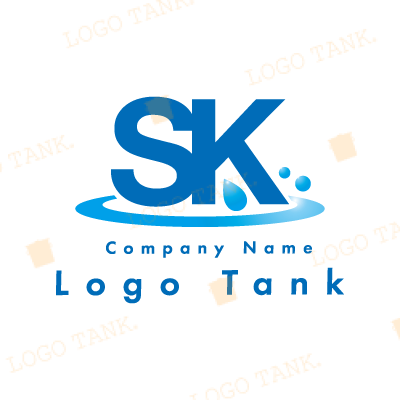 SKと水のロゴ