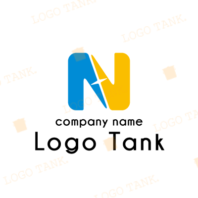 つながりと輝きをイメージした「N」のロゴ