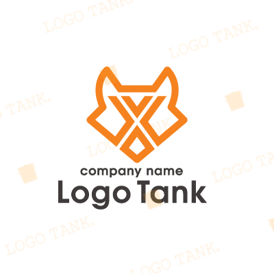 動物とＸのロゴ