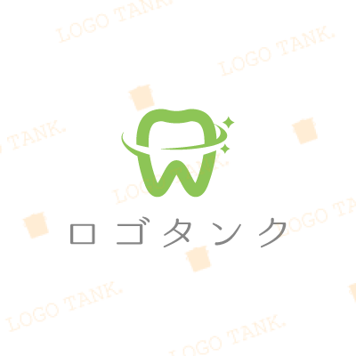 清潔感、スタイリッシュをイメージし「歯」をモチーフにしたロゴです