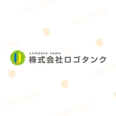 家紋風カラフルイニシャルロゴ
