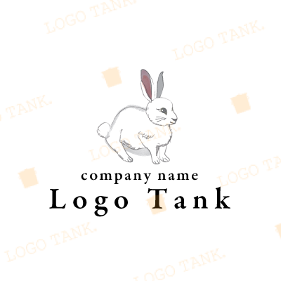 うさぎイラストのロゴマーク