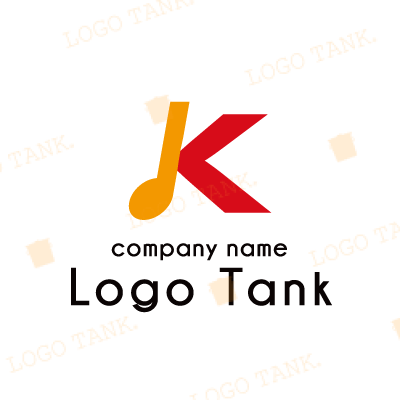 Kと音符のロゴ