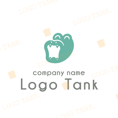 口が歯の形をしたワニ
