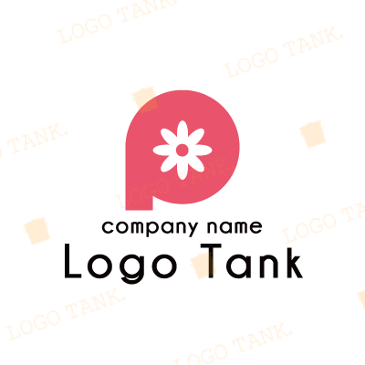 Pと花のロゴ