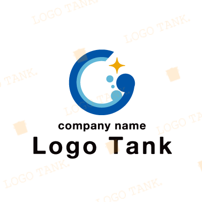 Cをモチーフにしたクリーンなイメージのロゴ