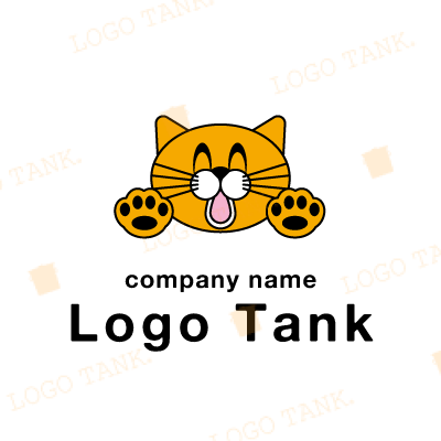 元気な猫のロゴ