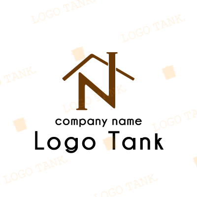 家と煙突を模した「N」のロゴ