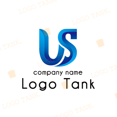 U+Sモチーフ、未来を支える結束のかたちのロゴ