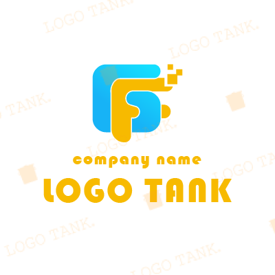 アルファベットのFやGのロゴマーク