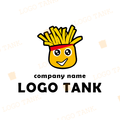 かわいいポテトくんのキャラクターロゴ