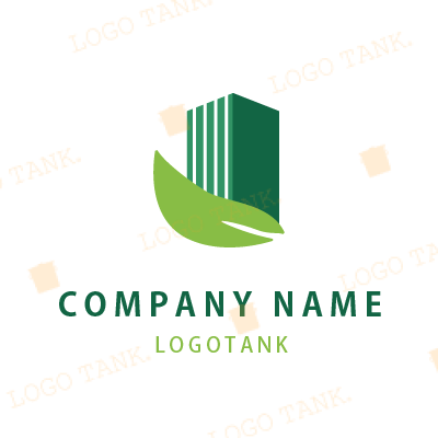 葉と企業を組み合わせたロゴ