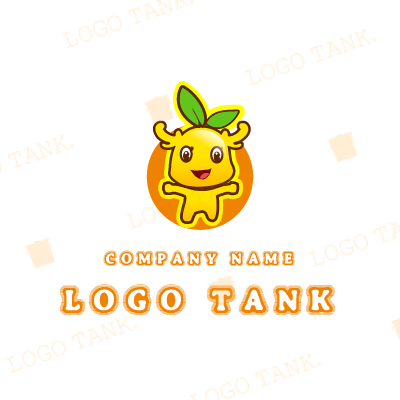かわいいキャラクターのロゴマーク
