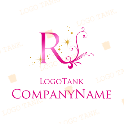 マツエク・ヘアサロン・フラワー向け“R”ロゴ