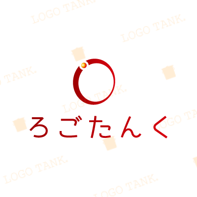 シンプルなアルファベットのOのロゴ