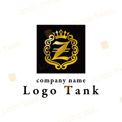 王冠とZのエンブレムロゴ