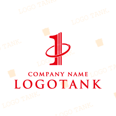1がモチーフのロゴ