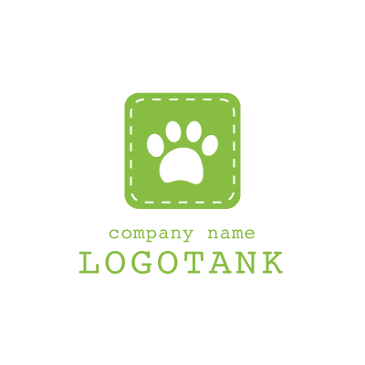 犬の肉球と人の手 ロゴデザインの無料リクエスト ロゴタンク