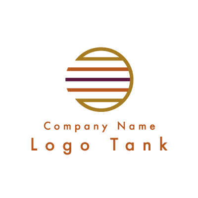 円形の和モダンを意識したロゴ ロゴタンク 企業 店舗ロゴ シンボルマーク格安作成販売