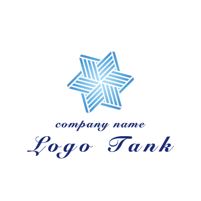 雪の結晶をイメージしたロゴ ロゴタンク 企業 店舗ロゴ シンボルマーク格安作成販売
