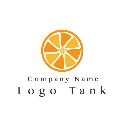 柑橘系のフルーツをイメージしたロゴ ロゴタンク 企業 店舗ロゴ シンボルマーク格安作成販売