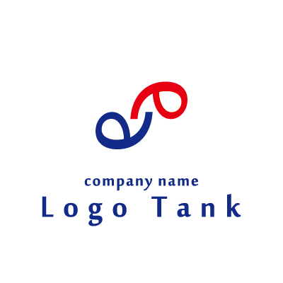 重なりと繋がりを表現したロゴ