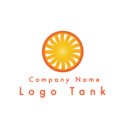 照らすような太陽のロゴ オレンジ / 黄色 / グラデーション / シンプル / 太陽 / 照らす / 暖かい / クリニック / 建築 / 教育 / IT / ショップ / ロゴ作成 / ロゴマーク / ロゴ / 制作 /,ロゴタンク,ロゴ,ロゴマーク,作成,制作