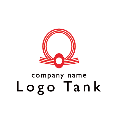 水引をイメージしたロゴ ロゴタンク 企業 店舗ロゴ シンボルマーク格安作成販売
