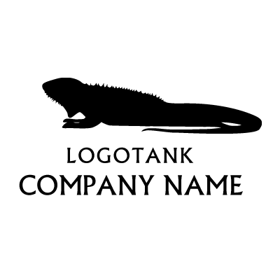 イグアナのシルエット 爬虫類 / イグアナ / トカゲ /,ロゴタンク,ロゴ,ロゴマーク,作成,制作