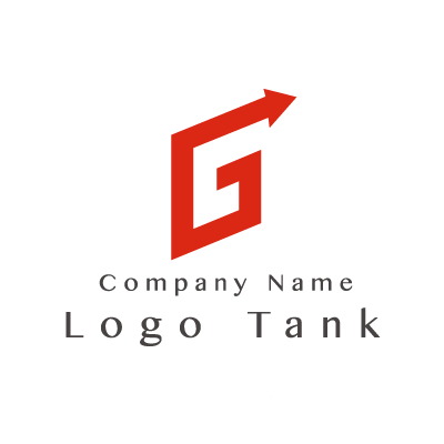 上昇・飛躍を表したGのロゴ アルファベット / G / 赤 / 上昇 / 飛躍 / 成功 / シンプル / 建築 / 製造 / IT / ネット / 通信 / ロゴ作成 / ロゴマーク / ロゴ / 制作 /,ロゴタンク,ロゴ,ロゴマーク,作成,制作