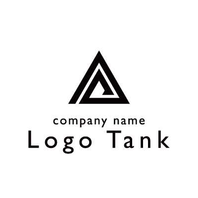 アルファベットaと三角形のロゴマーク ロゴタンク 企業 店舗ロゴ