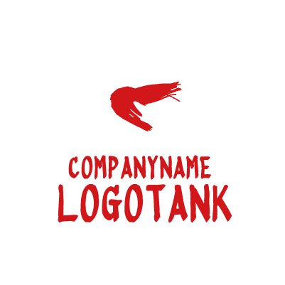 エビのシルエットロゴ