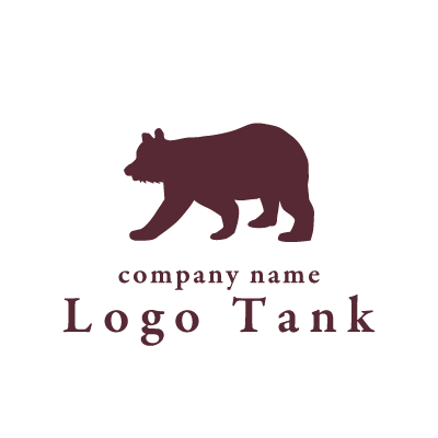 熊のシルエットのロゴマーク ロゴデザインの無料リクエスト ロゴタンク