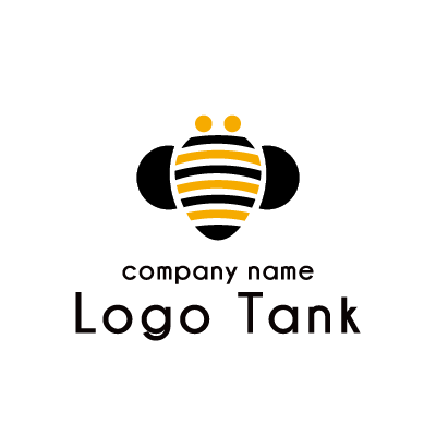 モダンな蜂のロゴ