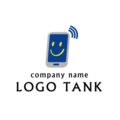 スマホをモチーフにしたロゴマーク ロゴタンク 企業 店舗ロゴ シンボルマーク格安作成販売