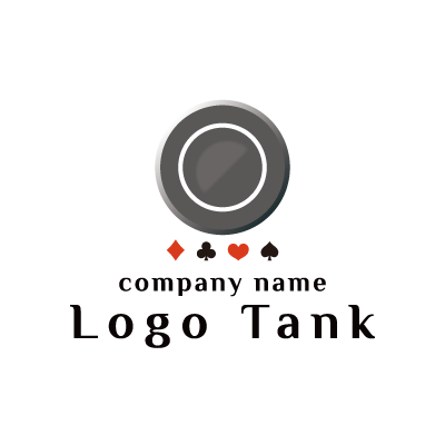 シルクハット帽がモチーフのロゴ ショップ / 店舗 / ポップ / スペード / クローバー / ダイヤ / ハート / 繋がり / ロゴ / 作成 / 製作 /,ロゴタンク,ロゴ,ロゴマーク,作成,制作