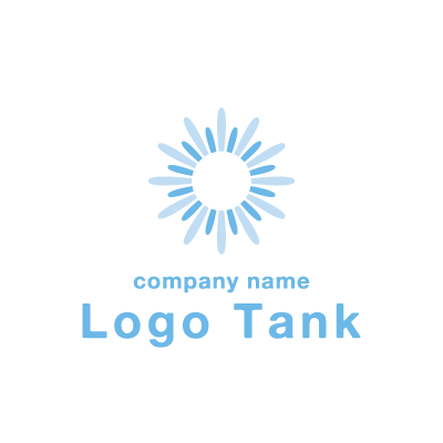 光を表現した雪の結晶のようなロゴ ロゴタンク 企業 店舗ロゴ シンボルマーク格安作成販売