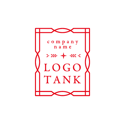 印象的な額縁をイメージしたロゴ ロゴタンク 企業 店舗ロゴ シンボルマーク格安作成販売