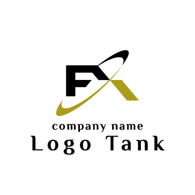アルファベット「FX」がモチーフのロゴ