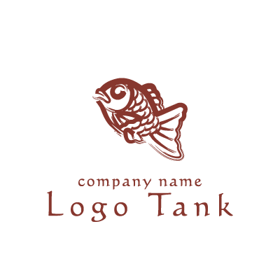 たいやきがモチーフのロゴ ロゴタンク 企業 店舗ロゴ シンボルマーク格安作成販売