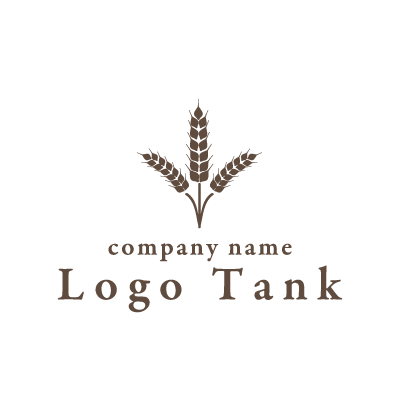 小麦のイラストロゴ ロゴタンク 企業 店舗ロゴ シンボルマーク格安作成販売