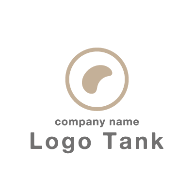 お皿と豆のロゴ ロゴタンク 企業 店舗ロゴ シンボルマーク格安作成販売