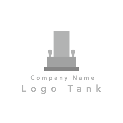 墓をイメージしたロゴ 単色 / シンプル / モダン / 和風 / ロゴ作成 / ロゴマーク / ロゴ / 制作 /,ロゴタンク,ロゴ,ロゴマーク,作成,制作