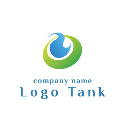 Lと水がモチーフのロゴ ロゴタンク 企業 店舗ロゴ シンボルマーク格安作成販売