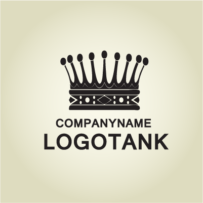 立派な王冠のデザインロゴ 王冠 / 王様 / ティアラ / 宝石 / ジュエリー / アクセサリー /,ロゴタンク,ロゴ,ロゴマーク,作成,制作