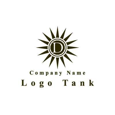 太陽とdのロゴ ロゴタンク 企業 店舗ロゴ シンボルマーク格安作成販売