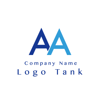 シンプルなAのロゴ 青 / A / シンプル / クール / 製造 / 建築 / IT / ロゴ作成 / ロゴマーク / ロゴ / 制作 /,ロゴタンク,ロゴ,ロゴマーク,作成,制作